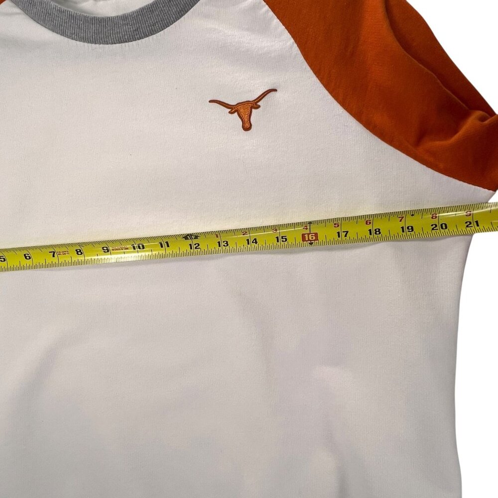 Texas Longhorns Sweatshirt XL Womens White Orange College Sports Logo Antigua - Picture 12 of 12